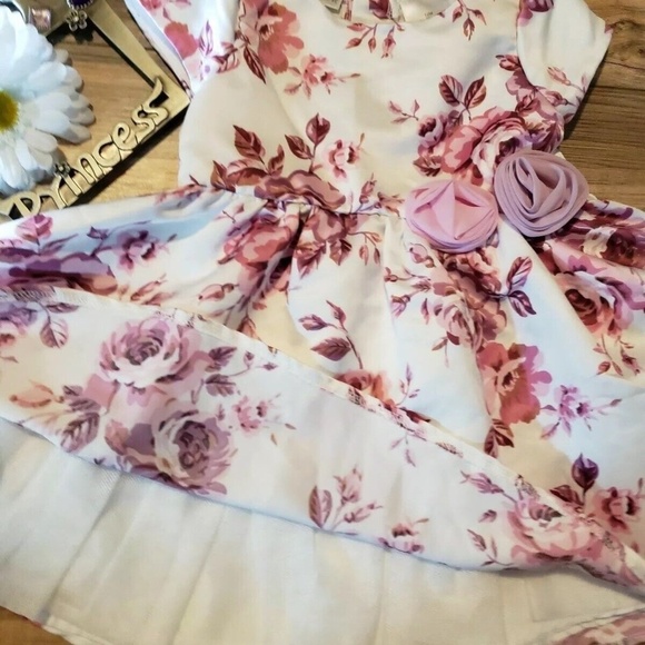 Koala Baby Dress Floral Special Occasion/Sunday Dress Dressy Fancy Size 12Months - Picture 10 of 12